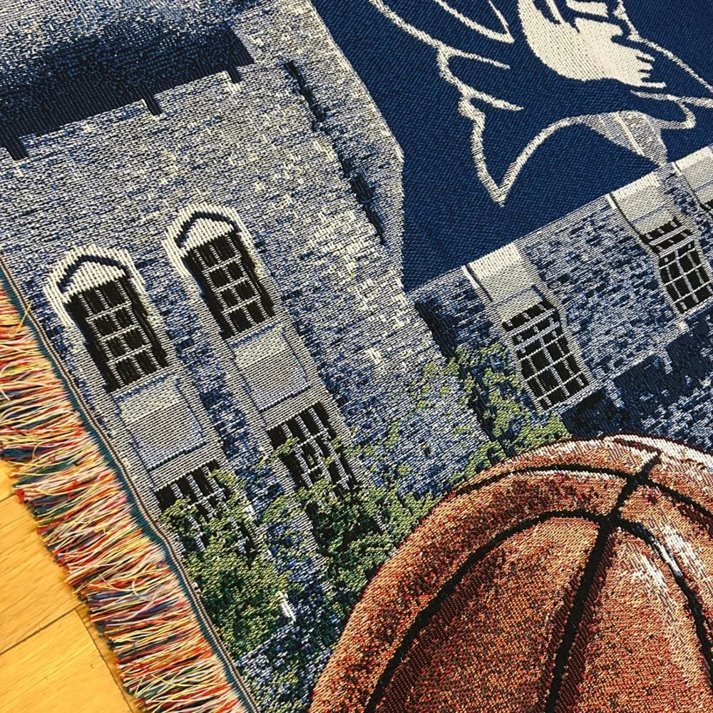 Duke Blue Devils Basketball Woven 4'x5' Tapestry Throw Blanket NCAA Northwest Co